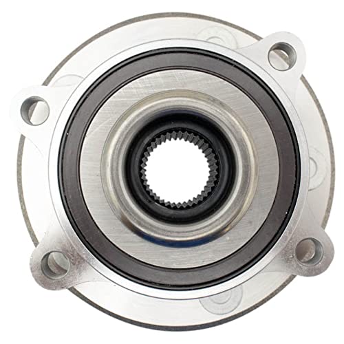 Image of TRQ Front Left and Right Wheel Bearing and Hub Assembly Set 2 Piece Compatible with 13-19 Ford Taurus SHO Performance Package 13-19 Police Interceptor Sedan 14-18 Special Service Police Sedan