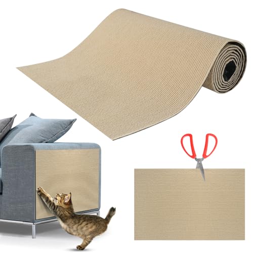 Kratzmatte Katze Selbstklebend,Kratzfestes Sofa kratzmatte Katze,Selbstklebend Kratzteppich Katze Wand,Wiederverwendbar kratzteppich Katze,DIY...