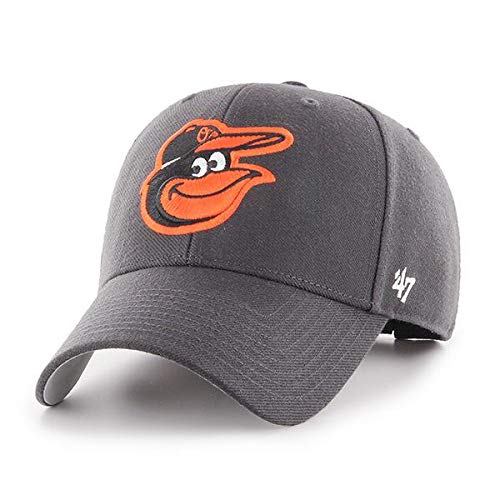 Gorra MLB Baltimore Orioles Ajustable Gris Oscuro y Naranja miniatura 1