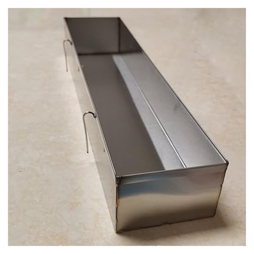 AMUFJJ - AMUFJJ mangeoire pour bétail chèvres Mangeoire À Bétail en Acier Inoxydable, Mangeoire Réutilisable pour Poulets/Canards/Moutons, Seau À Foin Et Abreuvoir 2 en 1(L 60cm (23 3/5in))