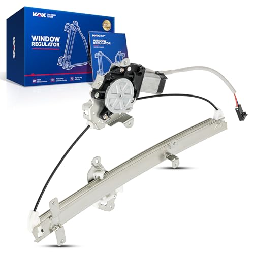 Image of KAX Front Right Power Window Regulator w /Motor Fit for Frontier 1998-2004 | for Nissan Xterra 2000-2004 Front Right Passenger Side 741-680 Power Window Lifter Replaces 807213S500,807203S500(2-Pin)