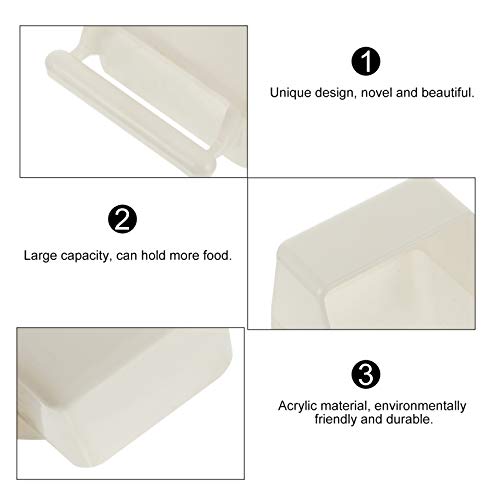 POPETPOP 4pcs Parrot Feeding Cups Plastic Birds Food Dish Parrot Feeders Water Cage Bowls for Cockatiel Conure Parakeet Parrot Macaw Small Animal Chinchilla - Image 8
