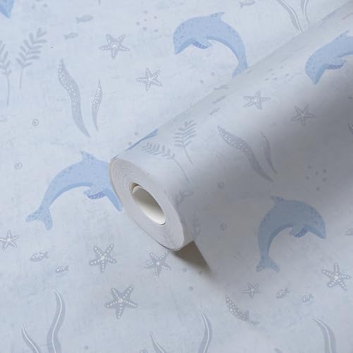 A.S. Création Lilly & Luis Non-Woven Wallpaper with Animals in Blue, White - 10,05 x 0,53 m Wallpaper for Kids - 771321 - Image 4