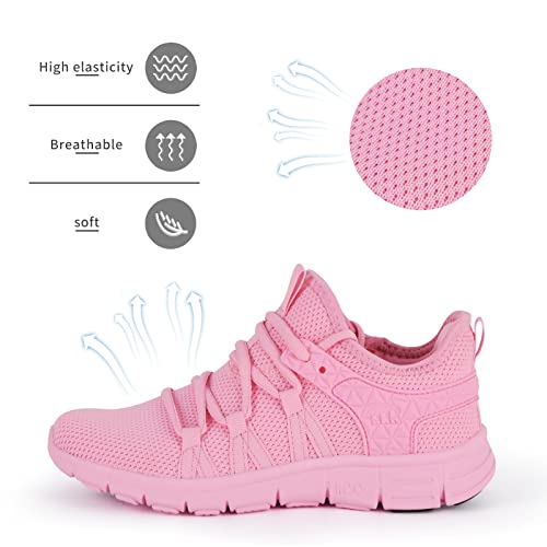 Image of INZCOU Running Shoes Lightweight Tennis Shoes Non Slip Gym Workout Shoes Breathable Mesh Walking Sneakers