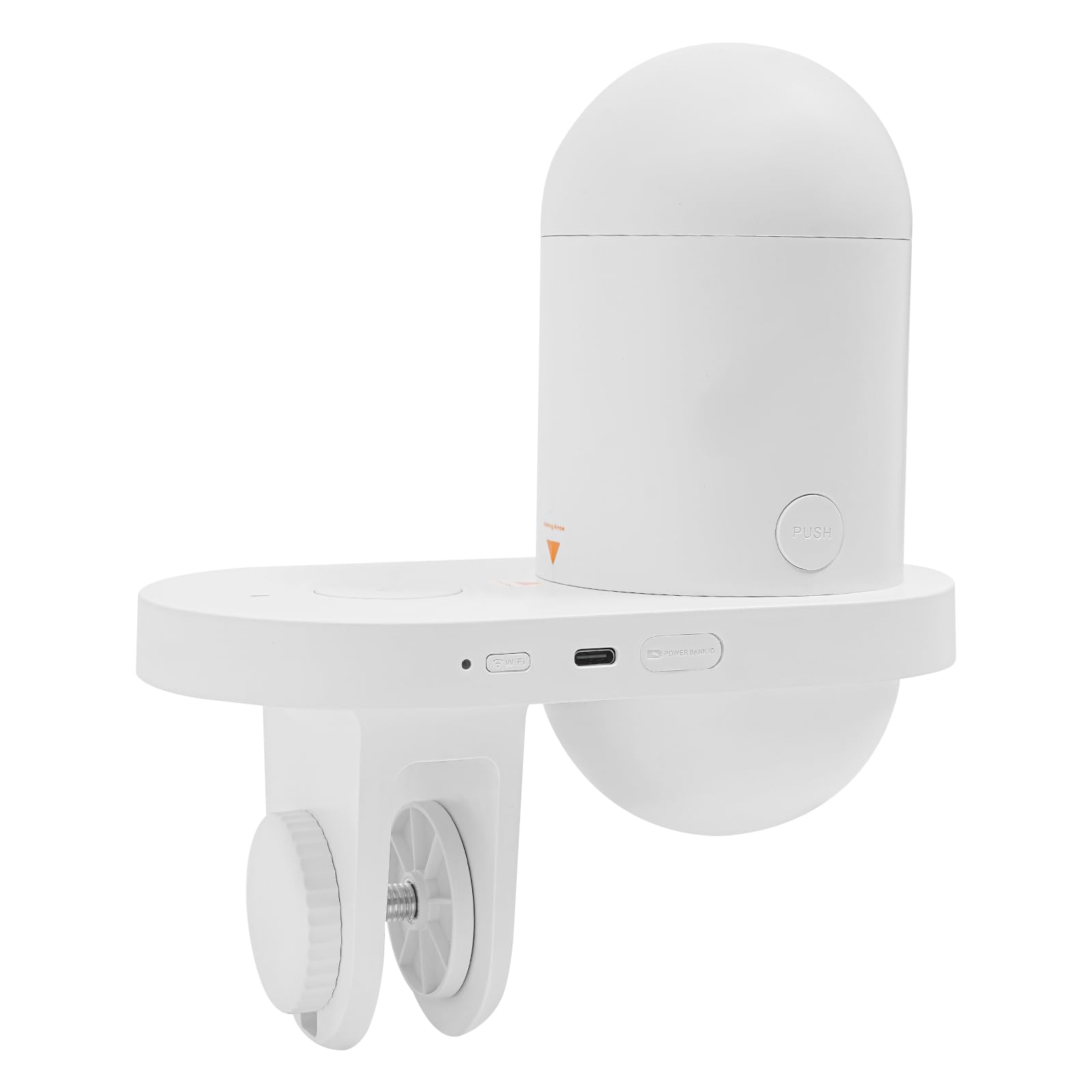 Wolmds Automatische visvoerer met 2,5 K camera, app-bediening, vochtbestendige vakantievoerdispenser, precisievoersysteem, visuele monitor voor aquaria, schildpadstiften (wit