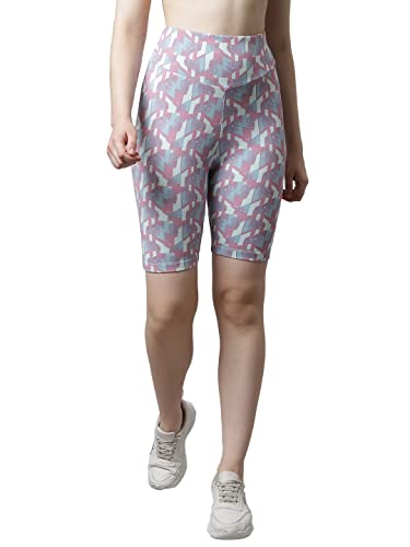 Image of PERFKT-U Women Slim Fit High-Rise Cycling Sports Shorts