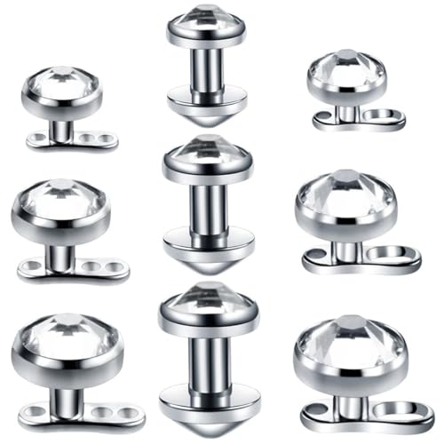 MADIEWFIDI New 2025 Unisex 1Pc G23 Titanium Dermal Piercings Hide It In Skin Diver Micro Anchors Body Jewelry Fashion Trendy Accessories Creative Gift For Women And Men