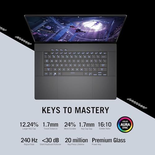 Laptop para jogos ASUS ROG Zephyrus G16 GU605MI 2024, Intel Ultra 9 185H, 16GB 1TB SSD, RTX 4070 8GB
