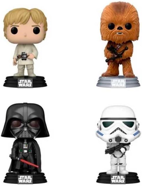 Funko POP! 4 Piece Star Wars Pop 4 Star Wars New Classic Figure