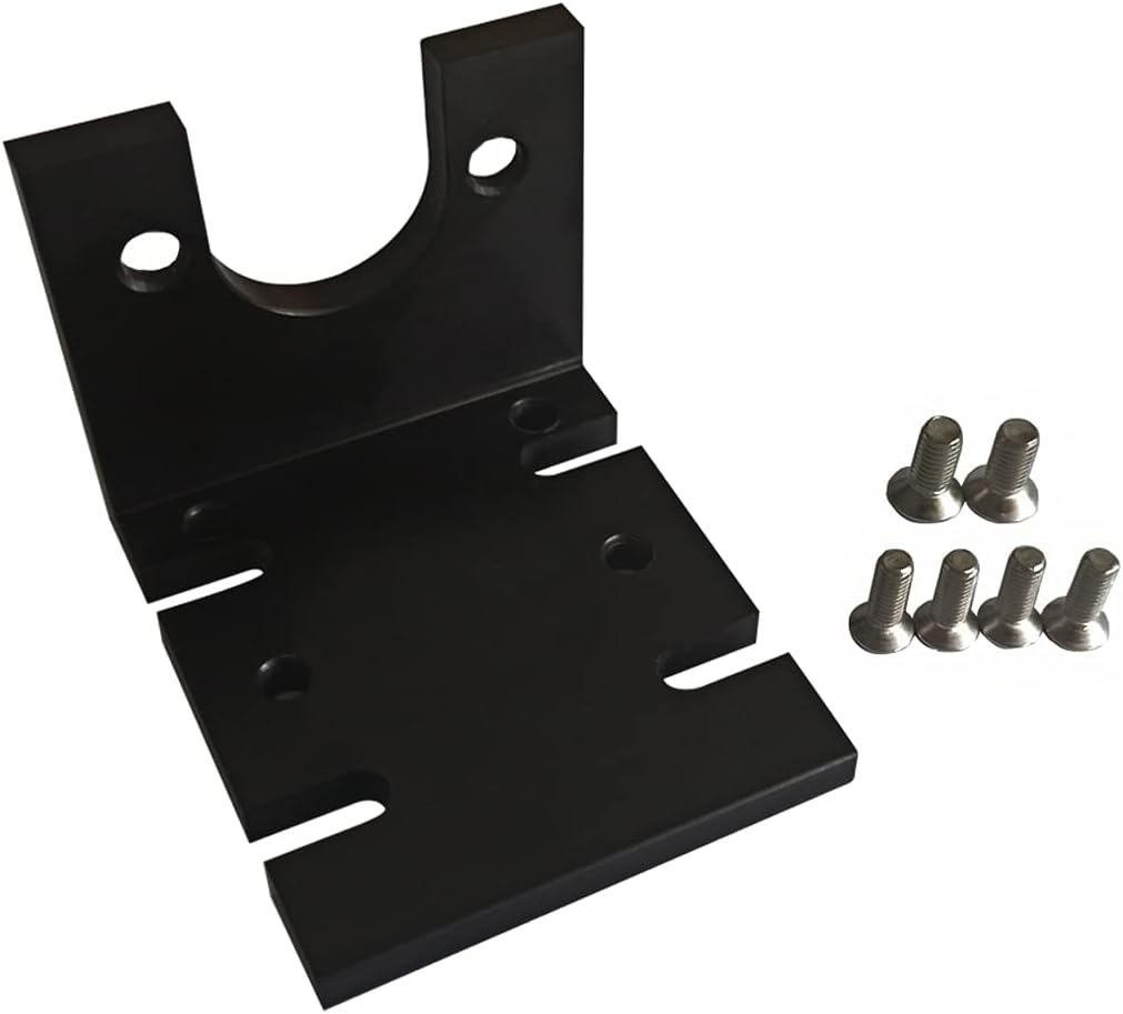 DC Motor Mounting Bracket,L-shape Fixed Seat Motor Holder U-shaped Mouth Fixed Mounting Base Aluminum Alloy Material for 550/555/775/795/895/997 DC Motor (895motor mount) - - 