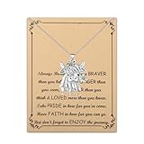 BNQL Highland Cow Necklace Cow Gifts for Cow Lovers Highland Cow Jewelry Gifts Cow Owner Gift Highland Cow Pendant Necklace, Large