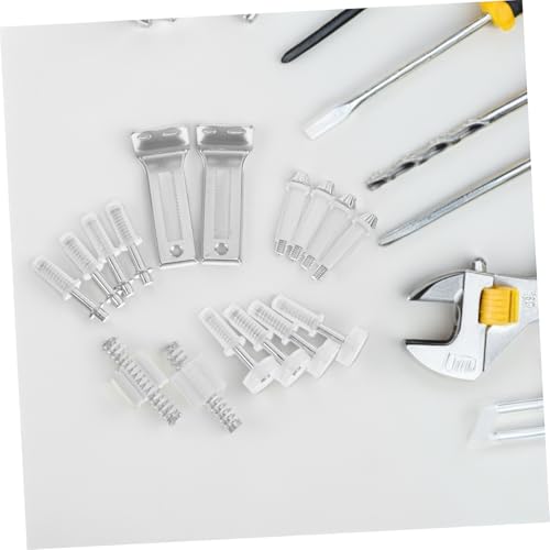 Alipis Bisagra de pivote para puerta plegable, conjunto de hardware para puerta corrediza con guías superior e inferior accesibles miniatura 7