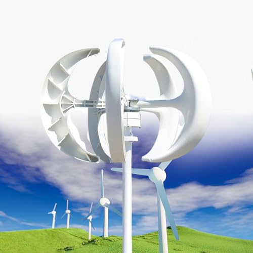 Éolienne éolien solaire hybride verticale pour autonomie jardin et bateau