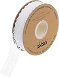Cremeweißes Spitzenband, 3,1 cm breit, 45,7 m Spitzenstoff, Vintage-Muster, Rollbänder, perfekt für Geschenkverpackungen, Basteln, Blumendesign, Nähen und Party-Dekorationen, Nähspitze