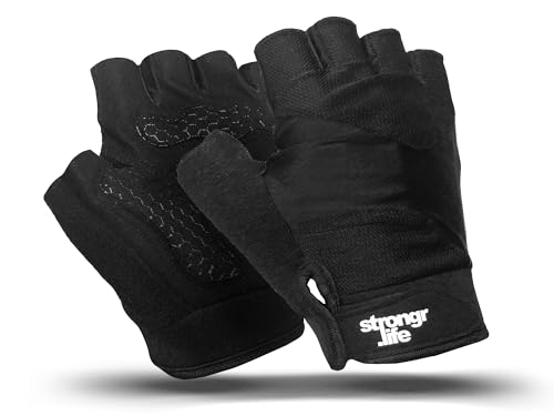 strongr.life Fitness Handschuhe, Trainingshandschuhe für Crossfit, Bodybuilding, Radsport, Gym, Krafttraining, Sporthandschuhe für Damen und Herren (M)