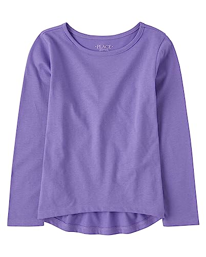 The Children's Place Girls' Single Long Sleeve Basic Layering T-Shirt