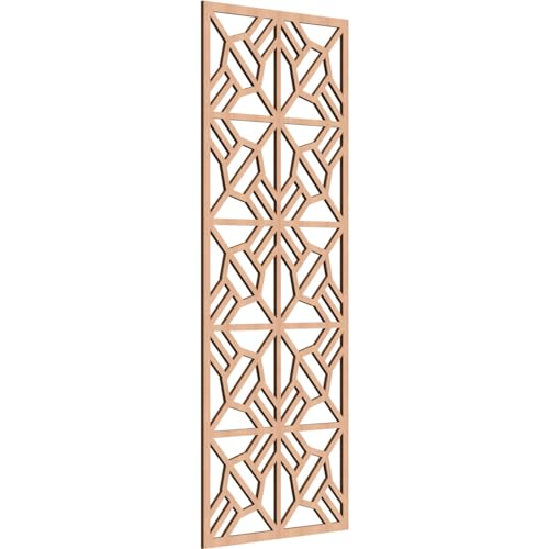 Image of 25 3 /8 inchW x 64 3 /8 inchH x 3 /8 inchT Auburn Decorative Fretwork Wood Wall Panels, Alder
