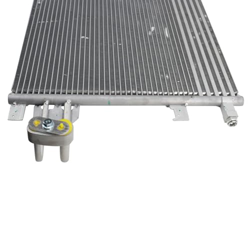 Image of TRQ A /C Condenser & Receiver Drier Assembly for 14-18 Chevrolet Silverado 1500 14-18 GMC Sierra 1500 15-19 Cadillac Escalade 15-19 Escalade ESV 15-20 Chevrolet Suburban 15-20 Tahoe
