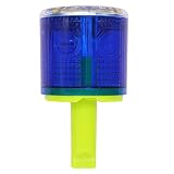 Aolyty Solar Strobe Warning Light 360 Degree Single Column Super Bright Waterproof IP48 for Construc