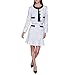 KARL LAGERFELD Paris Women's Jacket, Soft White Black, 8
