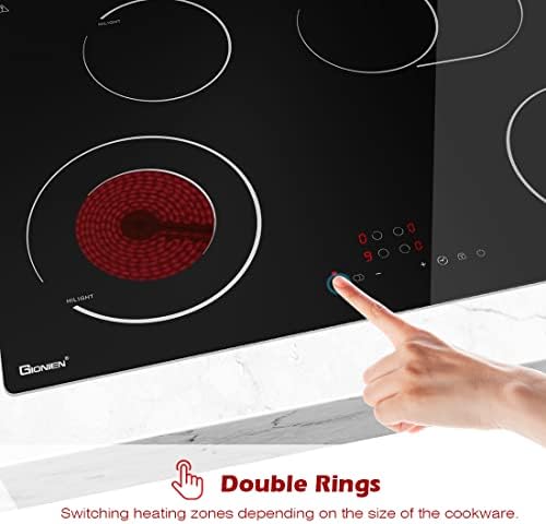 30 inch electric cooktop touch control