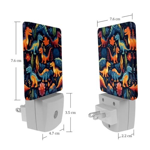 Luz Nocturna LED Dinosaurio Plug-in 2 Piezas miniatura 7