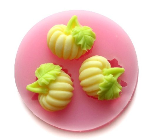 Wholeport Pumpkin Silicone Embossing Mold Fondant Lace Mould Fondant Cake Decoration Mould Polymer Clay Mould Resin Mould