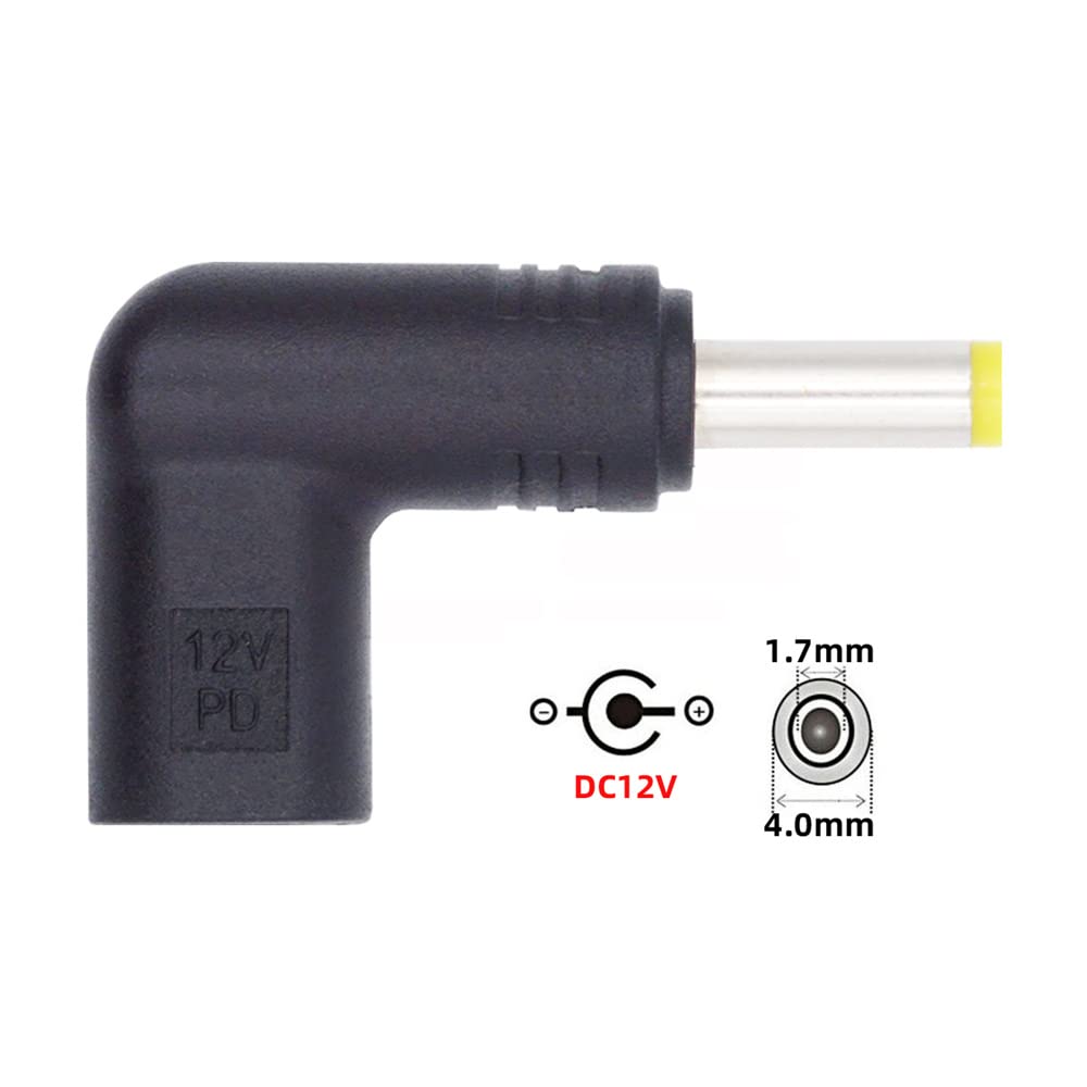 USB C Female To DC Power Male Plug 3.0x1.1/3.5x1.35/4.0x1.7/4.8x1.7/5.5x2.1/5.5x2.5mm 5V/9V/12V Type For Router Tablet Mini Fan