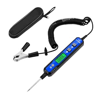 OBDResource Voltage Tester Car Smart Circuit Tester, Current Sensor 0.8-100 V DC Voltage Tester Automotive Continuity Test Electric Tester Car Fuse Tester with Torch for Car Battery