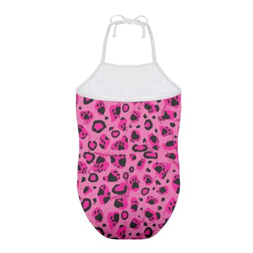 Image of ELEQIN Cartoon Animal Cute Girls One Piece Swimsuit Adjustable Swimwear for 3Y-10Y