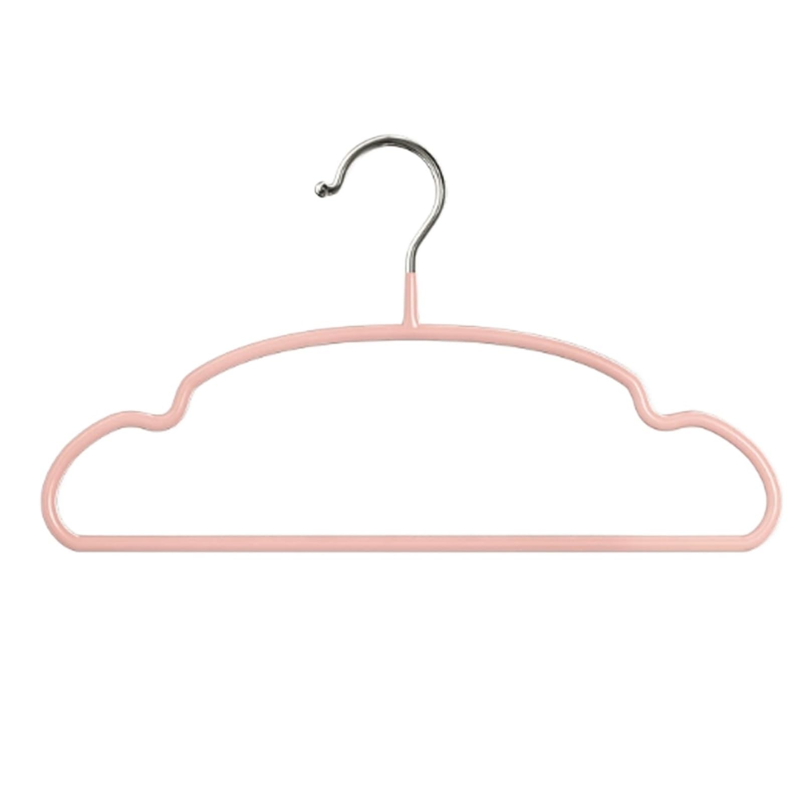 10 Packs Children's Clothes Hanger Plastic-coated Coat hanger