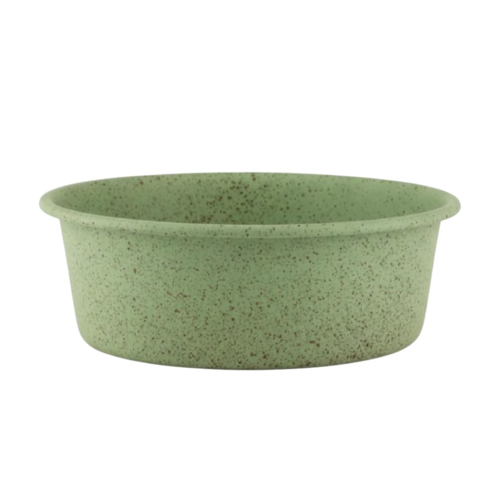 Pawpourri Dog Bowls Stainless Steel Anti-Skid Dog Food Bowl & Water Bowl, Speckle Design Pet Feeder for Puppy and Small Dogs, Durable & Easy Clean Feeding Bowl (Green, 470 ML)