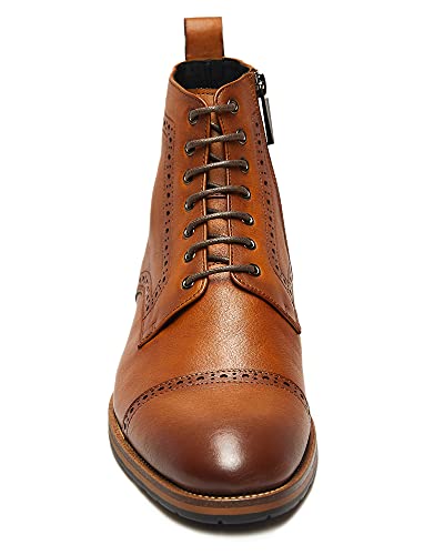 Dockorio Mens Motorcycle Boots Genuine Leather Combat Casual Dress Work Boots For Men #TOP4