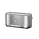 kitchenaid toaster artisan gusseisen schwarz Ganzmetallgehäuse mit 2 breiten Schlitzen