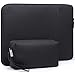 HYZUO 13.3-14 Inch Laptop Sleeve Bag Set for MacBook Pro 14 M5/M4/M3/M2/M1 Pro/Max A3426 A3427 2026-2021, MacBook Air/Pro 13.3, 13.5-13.8" Surface Book/Laptop, NoteBook Case for 13.3" HP, Black