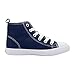 ZOOGS Fashion High-Top Canvas Sneakers Girls Boys Youth, Toddlers & Kids Navy, 3 Little Kid