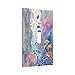 Turtle Coral Fish Watercolor Colorful Underwater World Decorative Light Switch Cover 1 Gang Single Toggle Device Electrical Faceplate Switchplates Decorator Outlet Wall Plate for Kids Room Home Decor