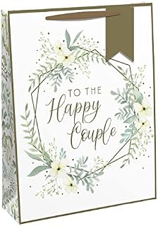 To the Happy Couple Wedding Gift Bag with Tag (Large)