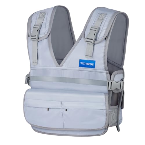 Image of Adjustable Washable Weighted Vest for Women Men, Flexible Cushioning & 4-Layer Breathable Fabric, V-Neck for Walking, Running & Strength Training