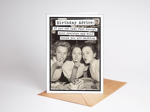 Katie Doodle - Funny Birthday Cards for Women, Friend (Handmade in USA) - Great for 30th, 40th, 50th, 60th, 70th, 75th, 80th, 90th Birthday Gifts for Women Her Friends - Includes 1 Card & 1 Envelope - Image 9