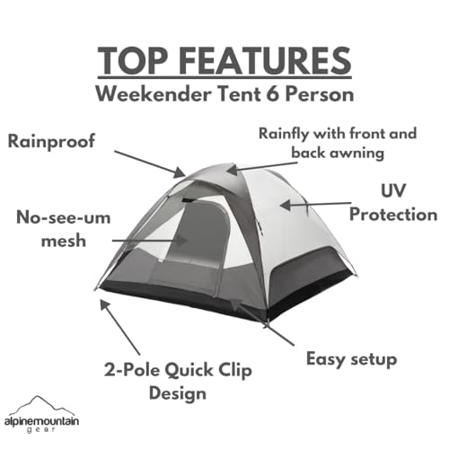 Carpa Dome Weekender para 6 personas miniatura 2