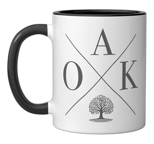Taza cerámica Oakland California 11 oz negro/blanco miniatura 1