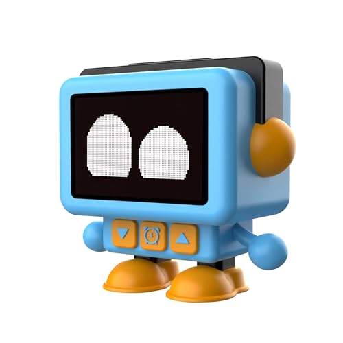 Core Innovations PocketTunes Dozy The Dancing Alarm Bot | Bluetooth Animated LCD Digital Children's Alarm Clock