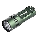 ACEBEAM X20 8,000 ルーメン 超高輝度 LED 懐中電灯 デュアルモード 手のひらサイズの高出力サーチライト 645メートル USB-C 充電式 フラッシュライト 捜索救助に最適 (緑 - SFT-25R HI 6500K LED - 8,000ルーメン - 645メートル - 104,006カンデラ)