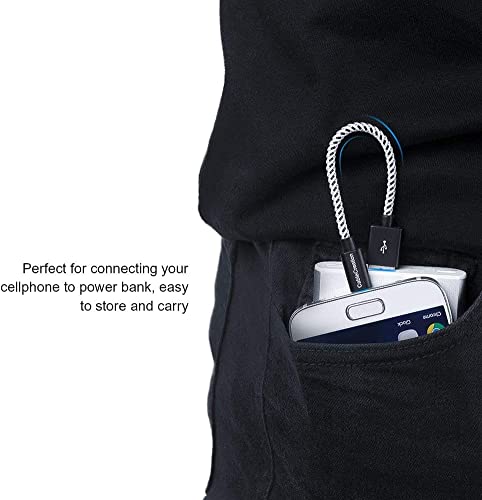 Cablecreation [5-Pack] Short Usb To Micro Usb Cable 6 Inch, Usb2.0 Micro Usb Charging Cable Triple Shielded Works With Roku Streaming Tv Stick, Ps 4, Power Pack, Phone And More 0.15M #TOP4