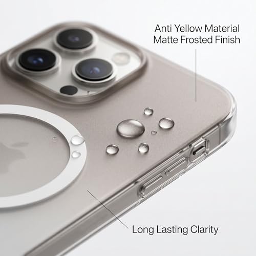 Image of amazon basics Paper Luxury Thin Case Cover for iPhone 16 Pro | Matte Finish | Gradient Case, Shaded Color | Compatible with magsafe | (Black White, iPhone 16 Pro)