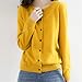Cream Cashmere Cardigans for Women Button up Open Front Crew Neck Sweaters Lightweight Plus Size Long Sleeve Tops Outfits Casual Fall Winter 2025 Ladies Teen Girls Cozy Jackets Orange X-Large
