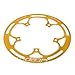 LoveinDIY 52T Chain Guard, BCD 130mm Mountain Bike Crank Chain Repair Parts, Easy to Install and Fits Time Use, Golden