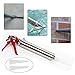 Caulking Gun Caulking Tool Hand Caulk Gun Mortar Tubes Caulk Tool Grout Gun Cement Grout Applicator Tool Brick Mortar Sprayer Stainless Steel Caulking Tools +2 Nozzle