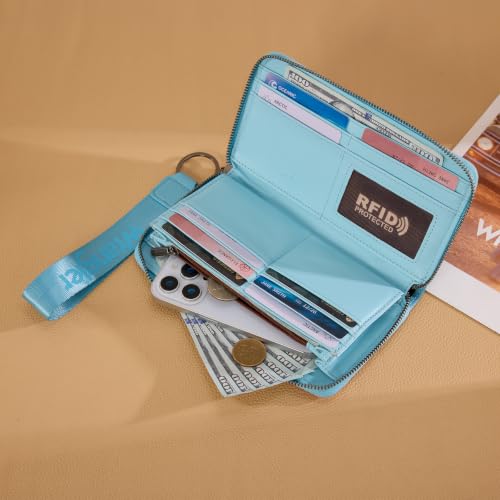 Image of Wrangler Wallet Women RFID Blocking, Gradient Wristlet Wallet for Daily Use